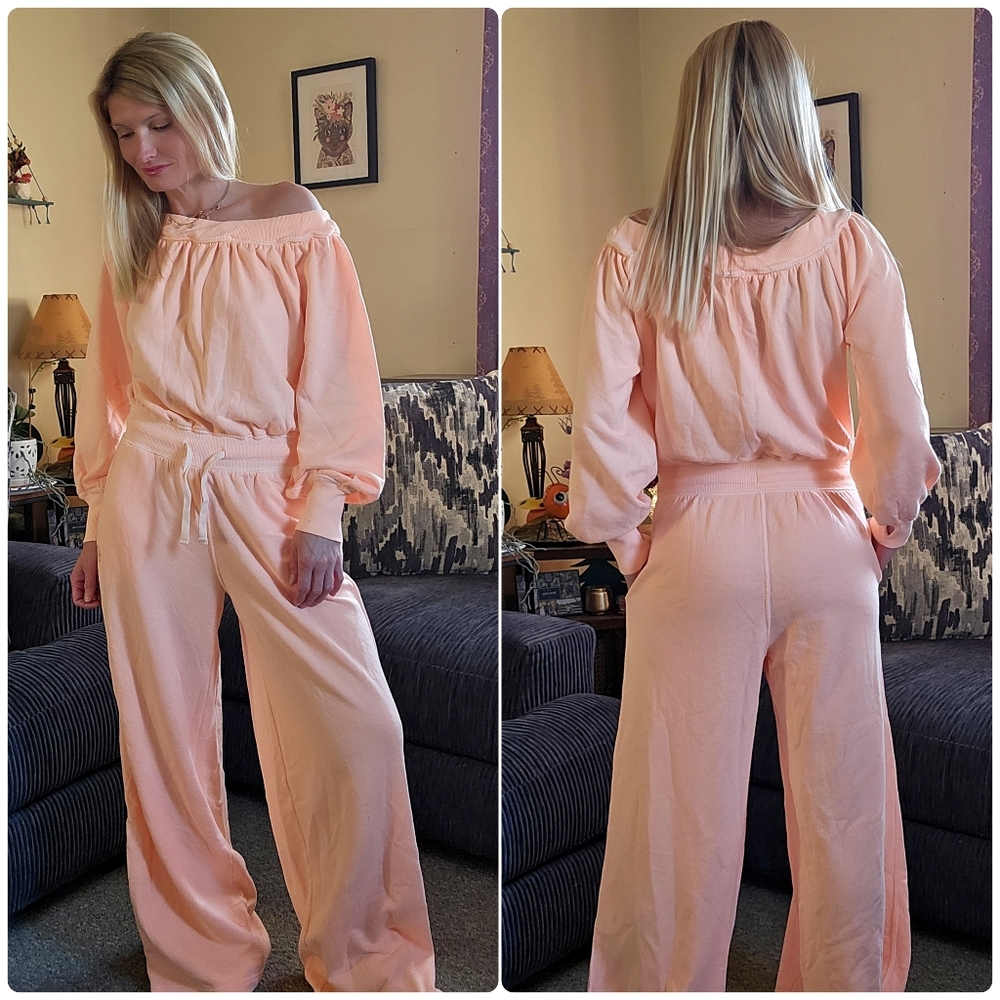 NWOT FP Movement One To Beat Onesie Pastel Peach Size XS - Picture 4 of 8